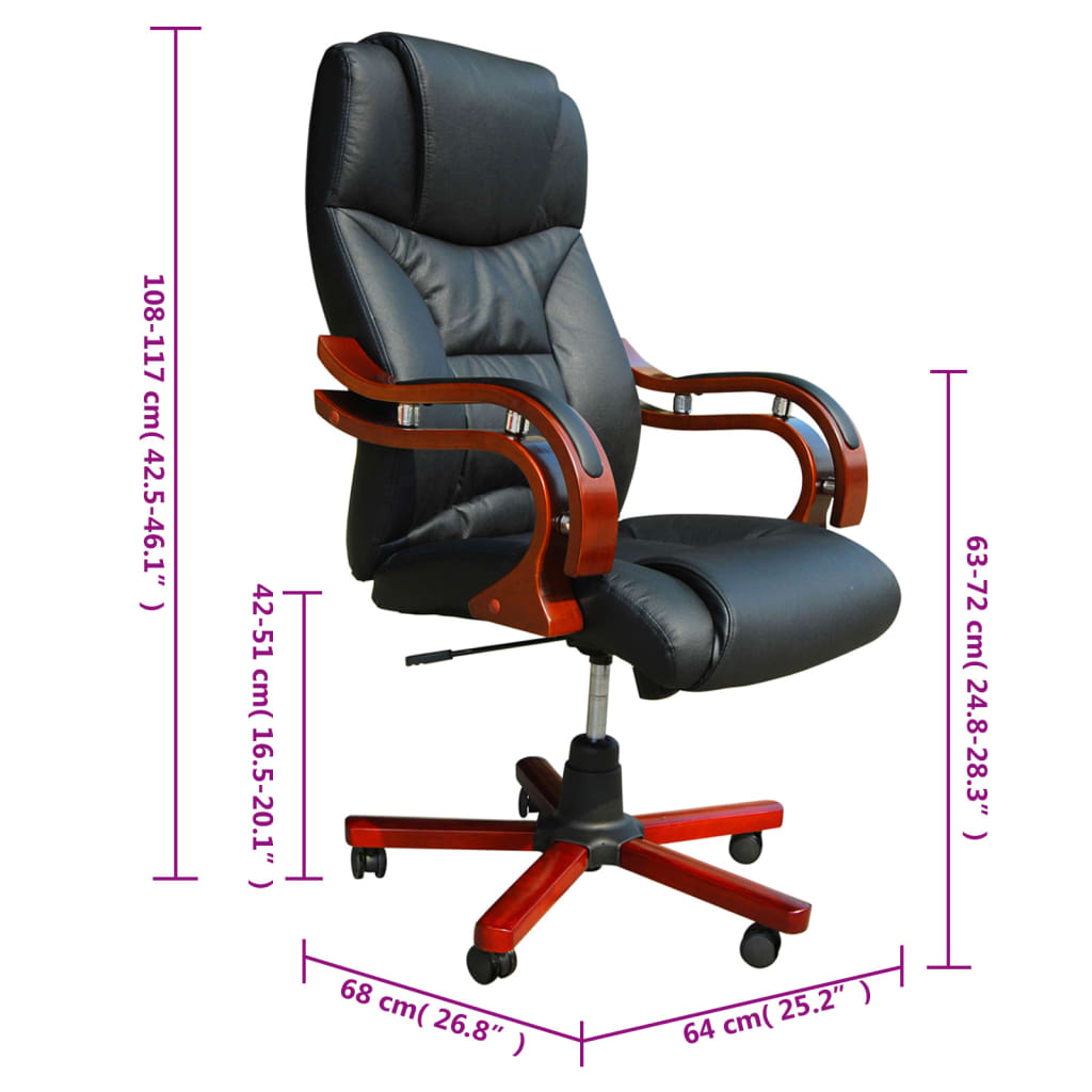 Branch Daily Chair – Sedia Ufficio In Pelle Vegana – Supporto Lombare E Braccioli Regolabili – Colore Nero