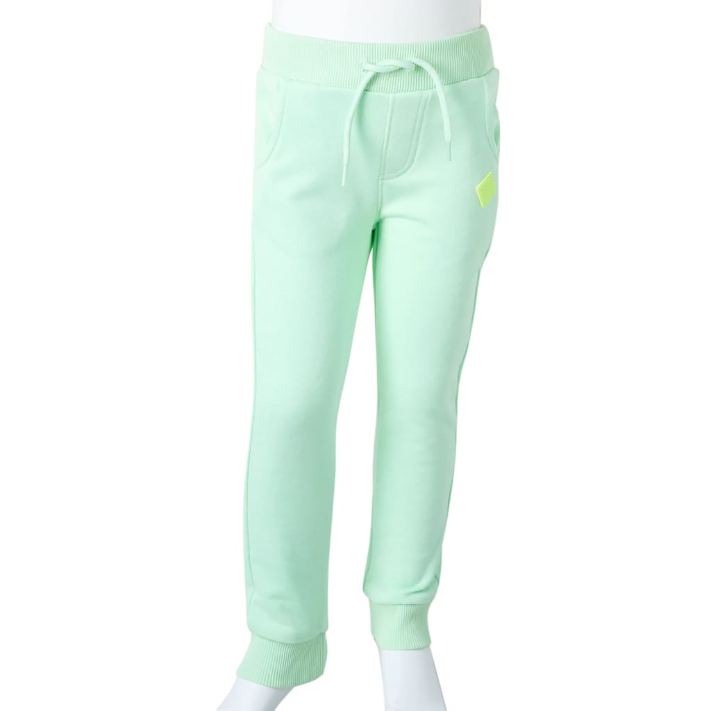Pantaloni Tuta per Bambini Verde Brillante 92