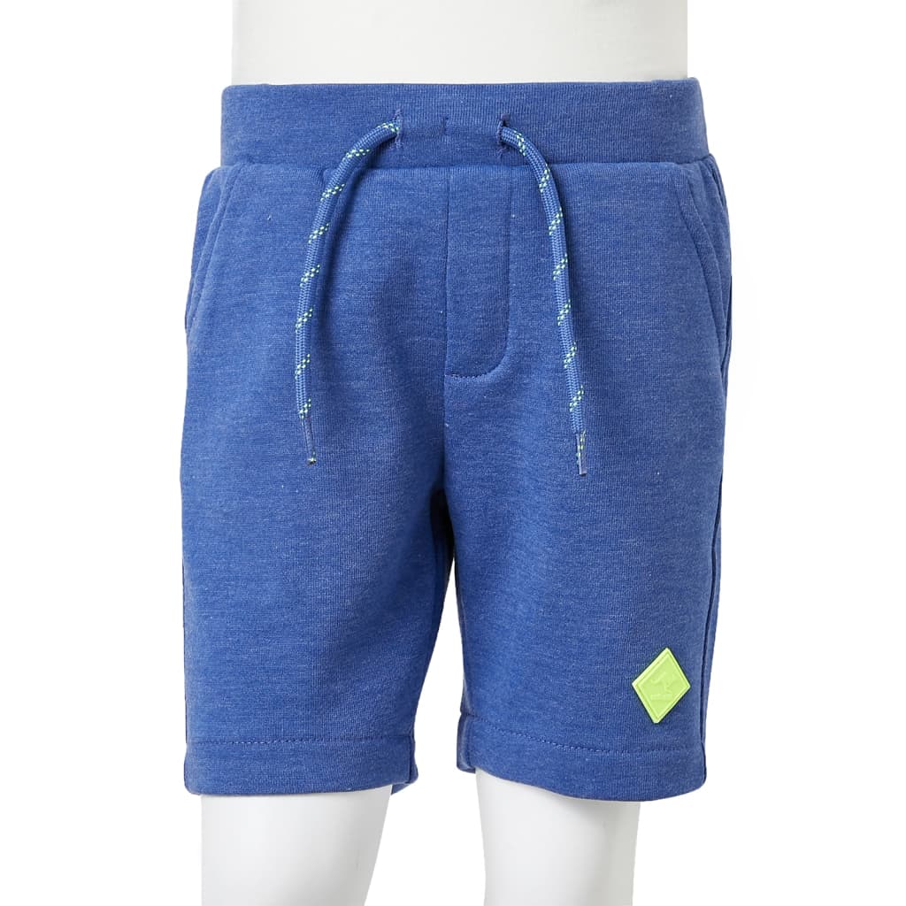 Pantaloncini per Bambini con Coulisse Blu Mélange 92