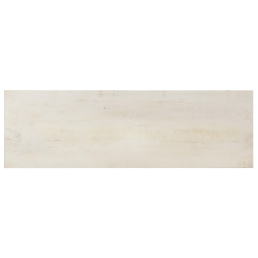 vidaXL Tavolo Consolle Bianco 115x35x77 cm in Legno di Mango Grezzo