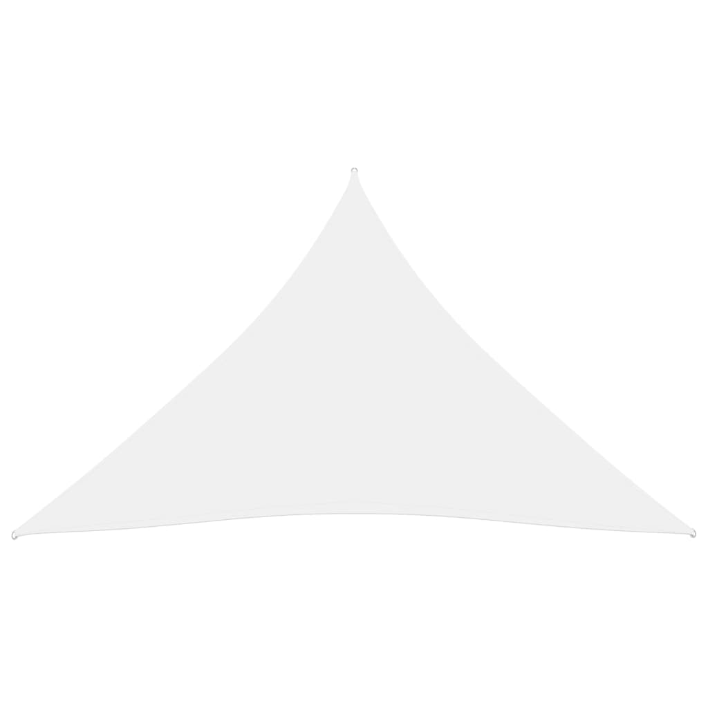 vidaXL Parasole a Vela Oxford Triangolare 4,5x4,5x4,5 m Bianco