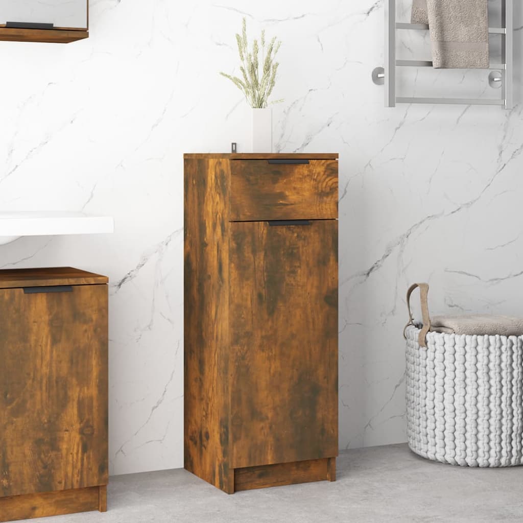 VidaXL Armadietto Bagno Grigio Sonoma 30x30x100cm In Legno Multistrato 69043965