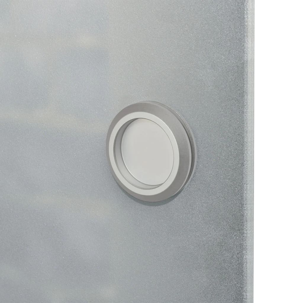 vidaXL Porta Scorrevole in Vetro e Alluminio 178 cm Argento