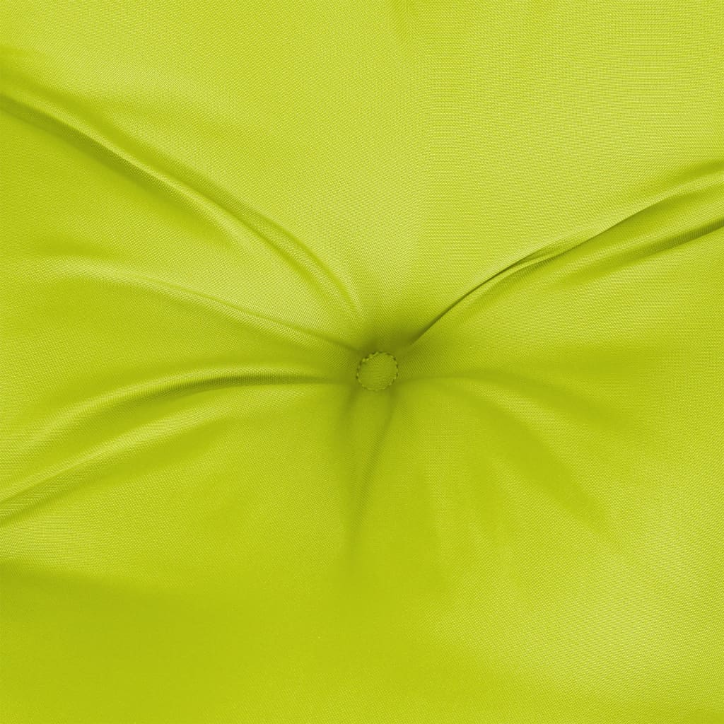 vidaXL Cuscino per Pallet Verde Brillante 60x40x12 cm in Tessuto