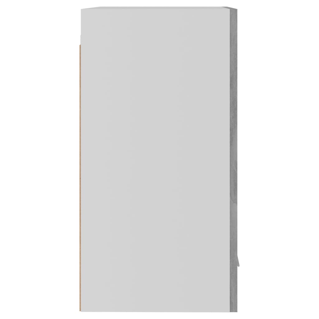 vidaXL Mobile Pensile Grigio Cemento 39,5x31x60cm in Legno Multistrato