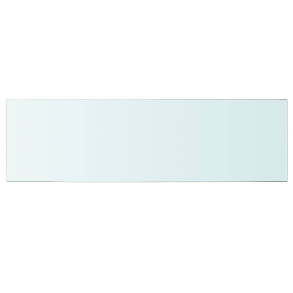 vidaXL Mensola in Vetro Trasparente 100x30 cm