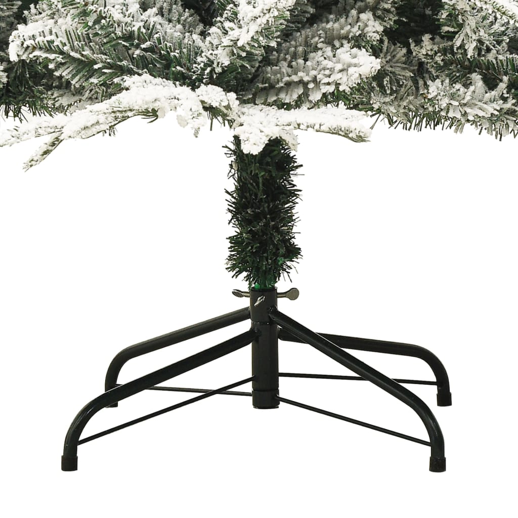 vidaXL Albero di Natale Artificiale con Neve Verde 150 cm PVC e PE
