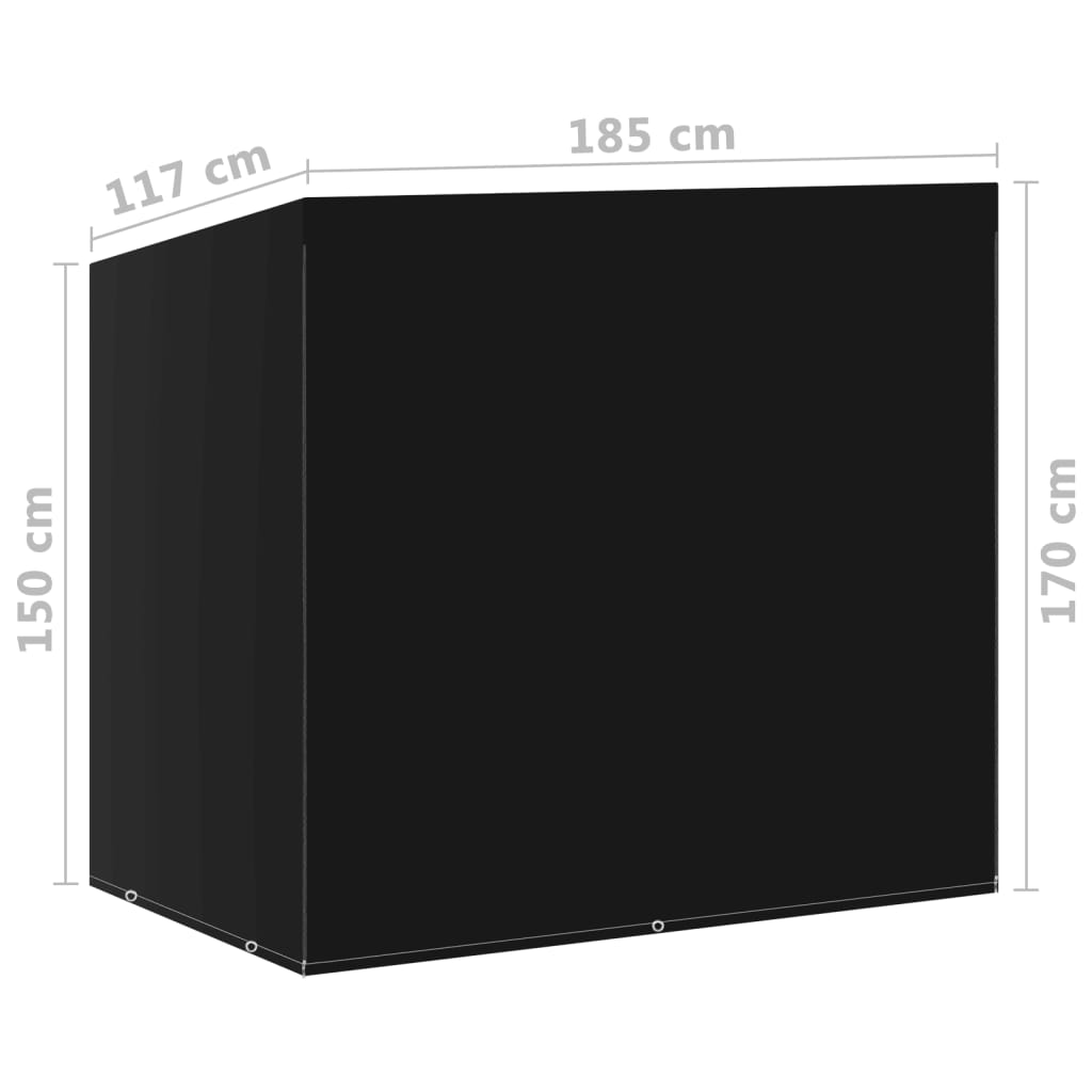 vidaXL Teli di Copertura per Dondolo 2 pz 6 Occhielli 185x117x170 cm