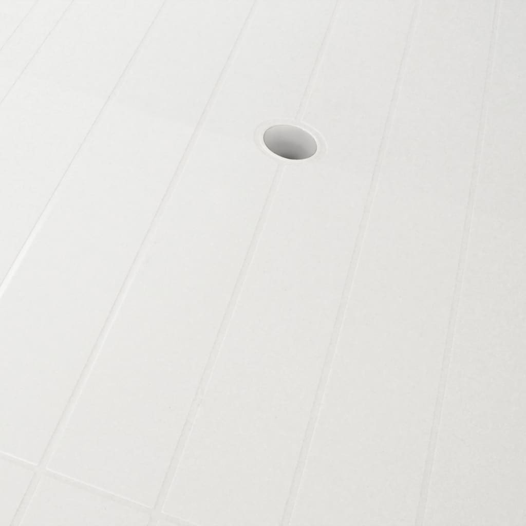 vidaXL Tavolo da Giardino Bianco 126x76x72 cm in Plastica
