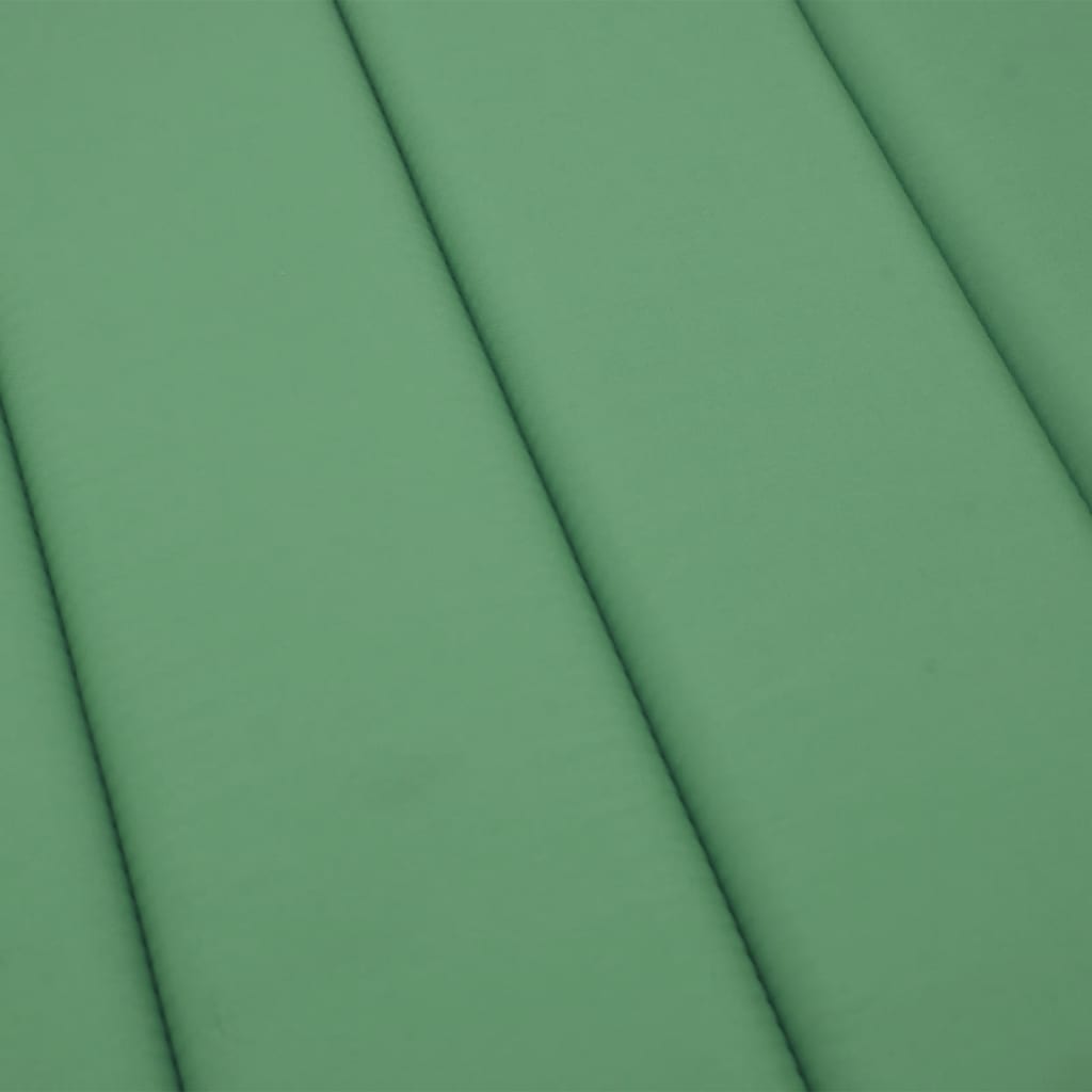 vidaXL Cuscino per Lettino Verde 200x70x3 cm in Tessuto Oxford