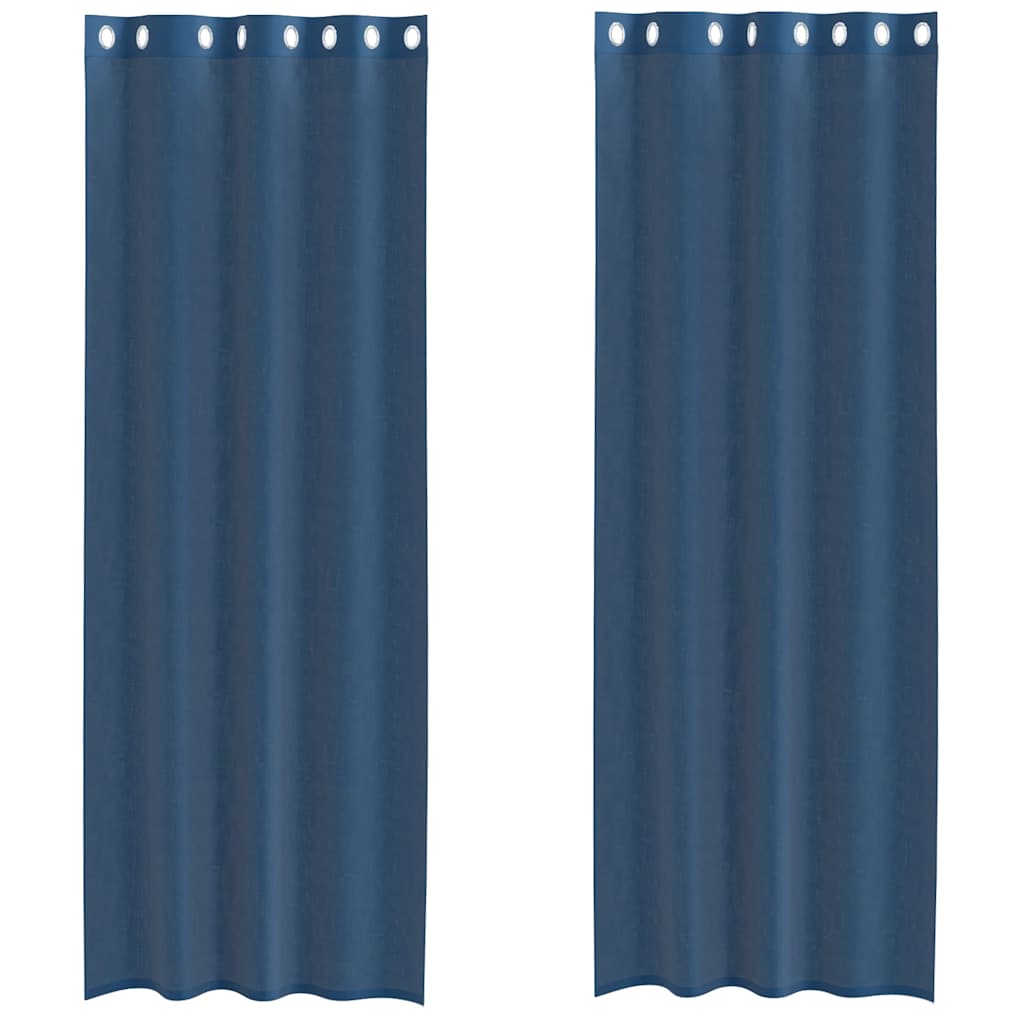 Tende in voile con occhielli 2 pezzi blu reale | Leroy Merlin