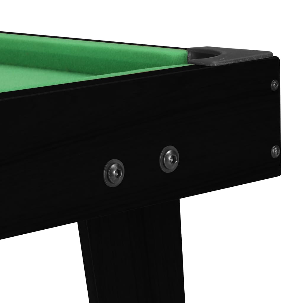 vidaXL Mini Tavolo da Biliardo 3 Piedi 92x52x19 cm Nero e Verde