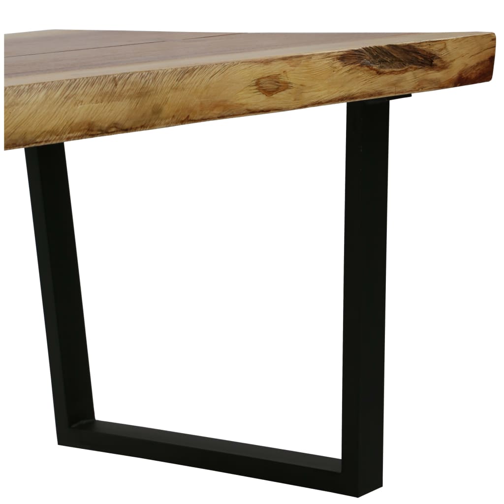 vidaXL Tavolino da Salotto in Legno Massello di Suar 102x56x41 cm