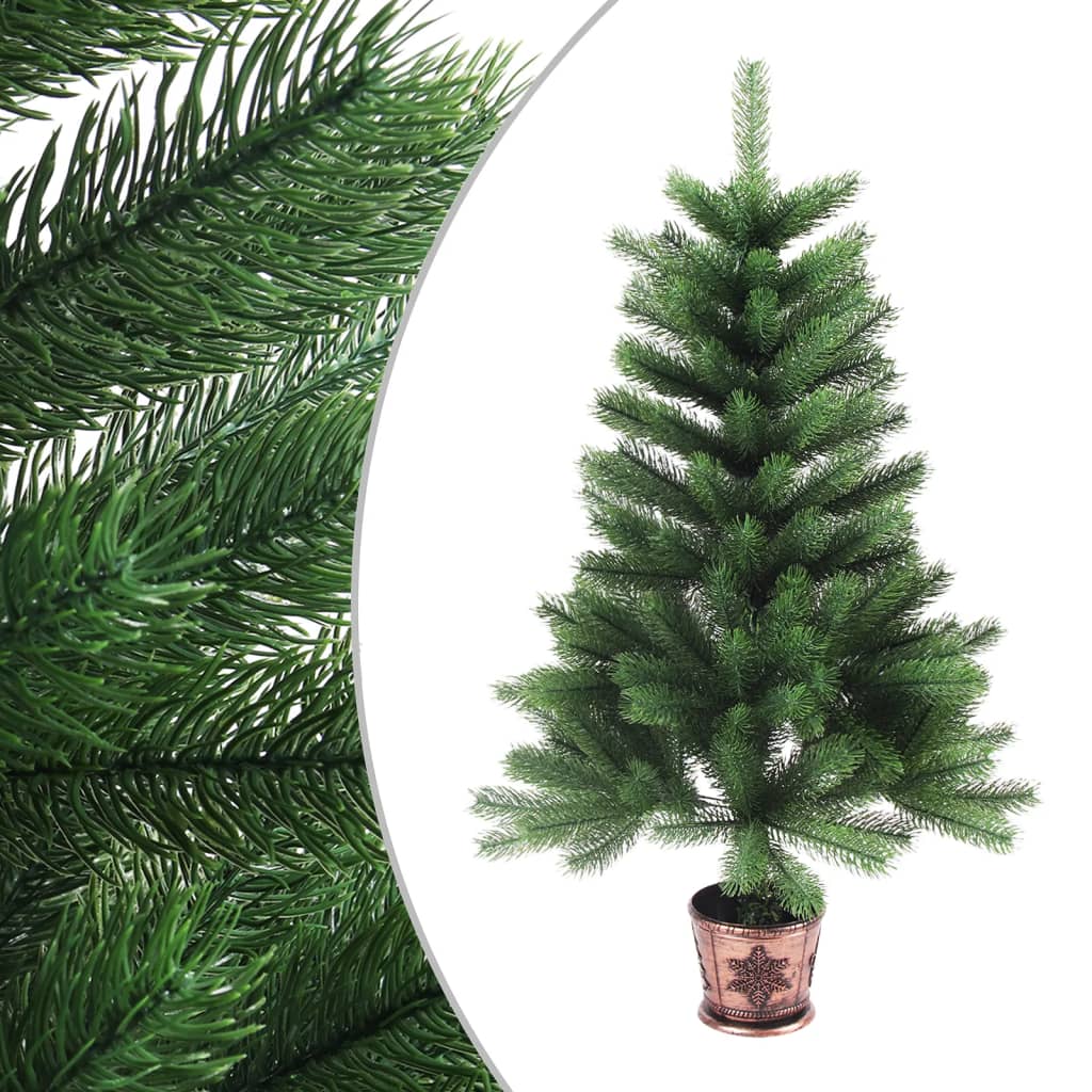 vidaXL Albero di Natale Preilluminato con Palline Verde 65 cm