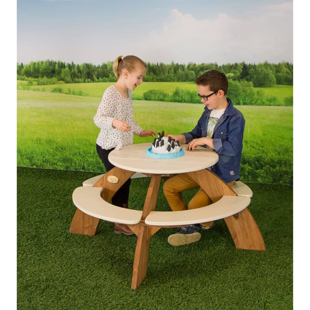 AXI Tavolo da Picnic per Bambini Orion Marrone e Bianco A031.021.00