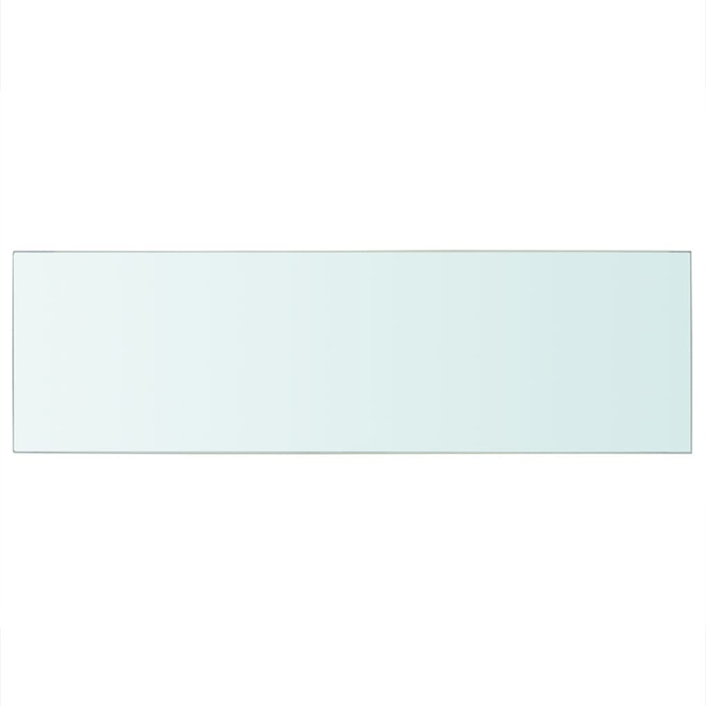 vidaXL Mensola in Vetro Trasparente 80x25 cm