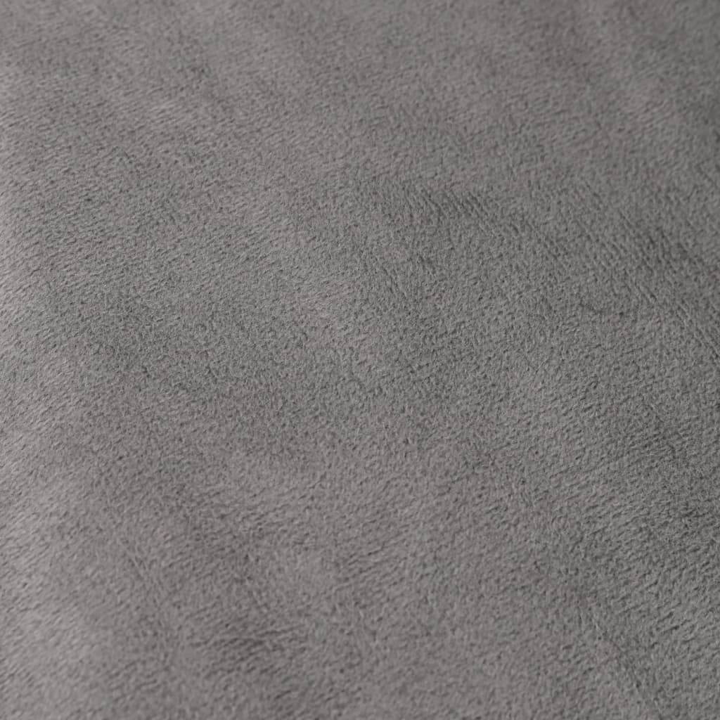 vidaXL Coperta Ponderata con Copertura Grigia 150x200 cm 7 kg Tessuto