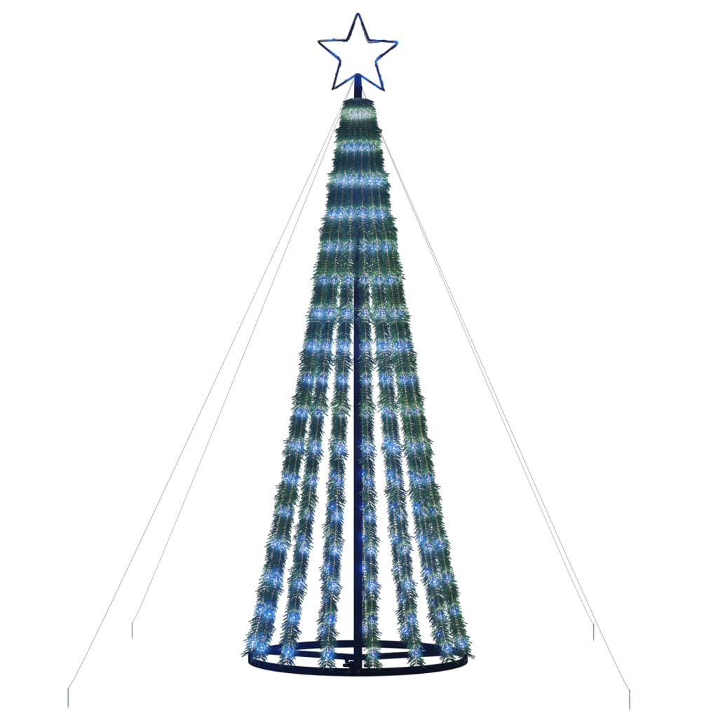 vidaXL Illuminazione Albero di Natale a Cono 275LED Blu 180cm