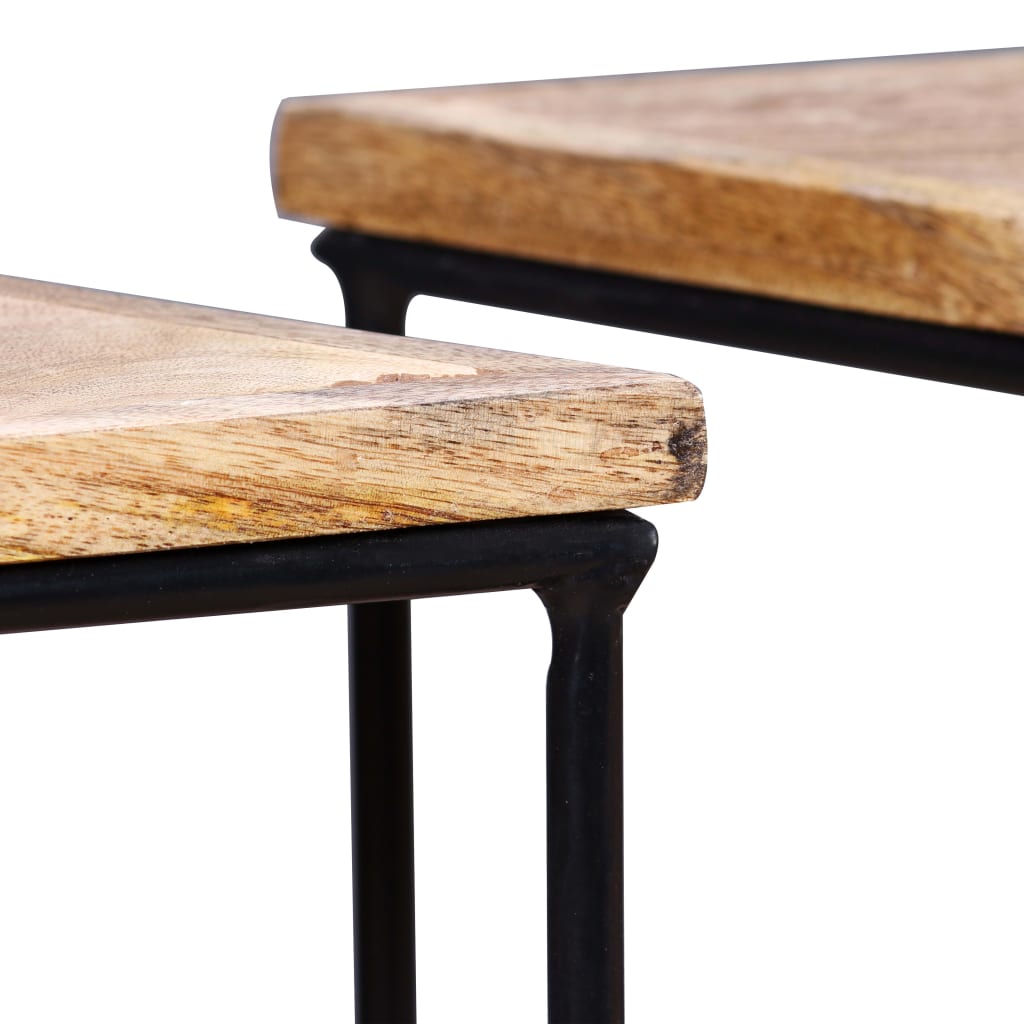 vidaXL Tavolino da Salotto in Legno Massello di Mango 56x48x40 cm