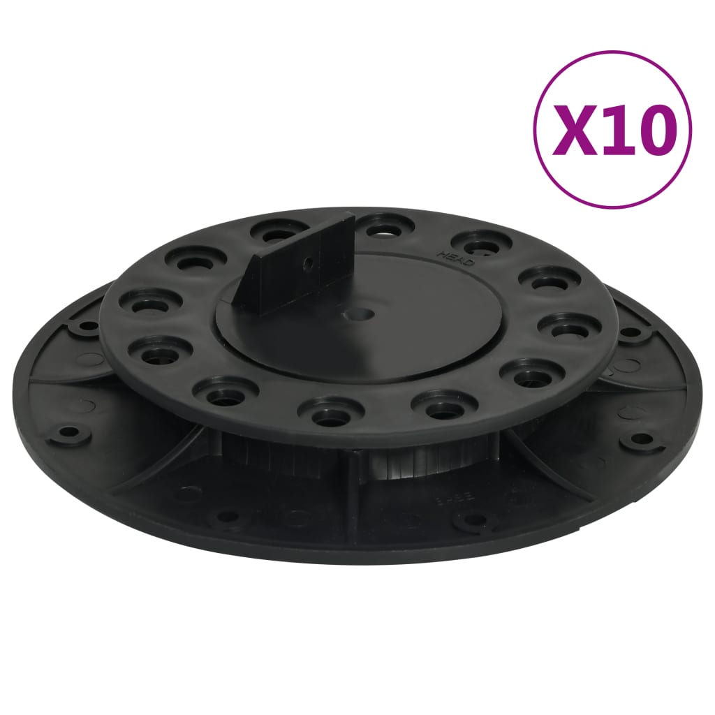vidaXL Piedini Regolabili per Decking 10 pz 20-30 mm