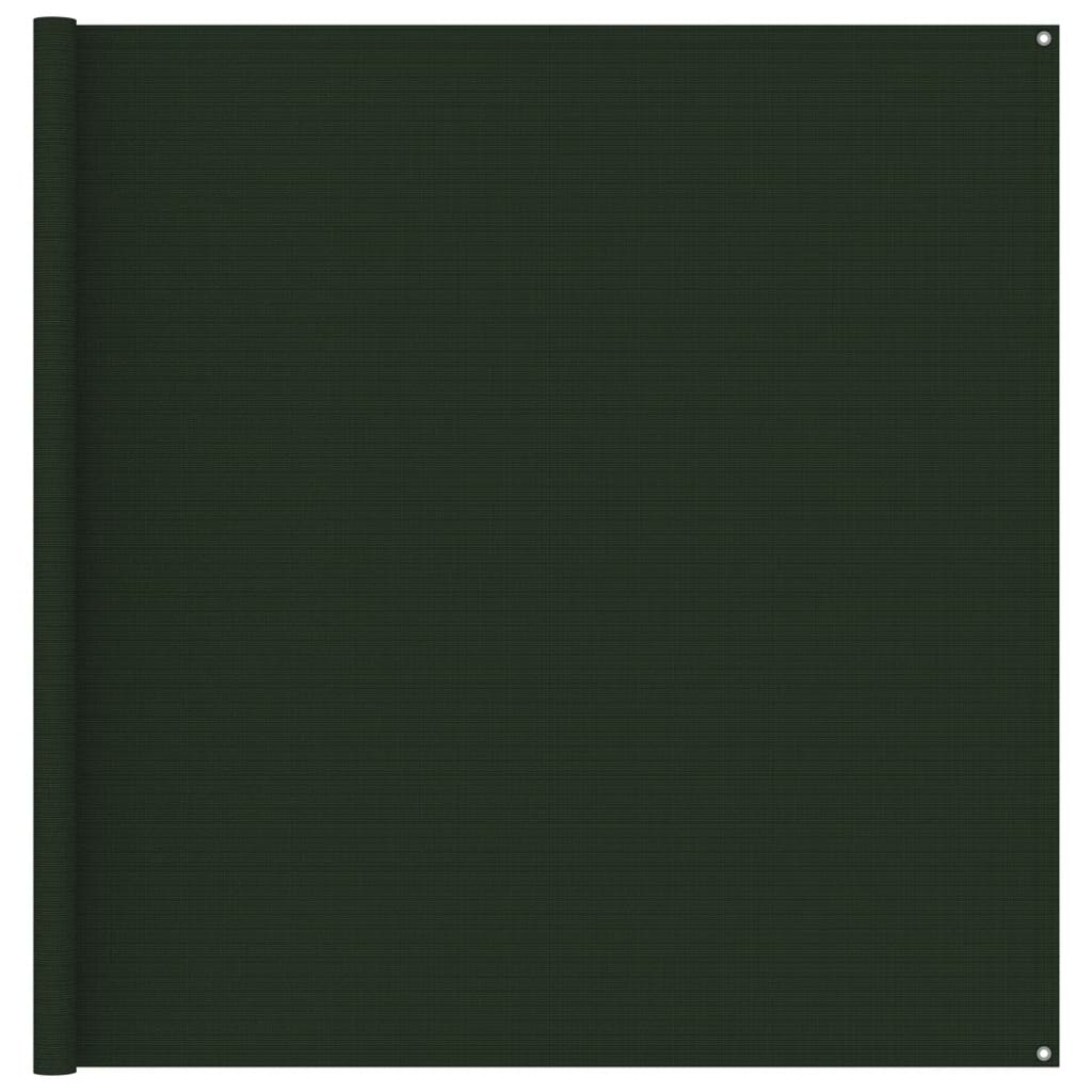 vidaXL Tappeto da Tenda 200x400 cm Verde Scuro