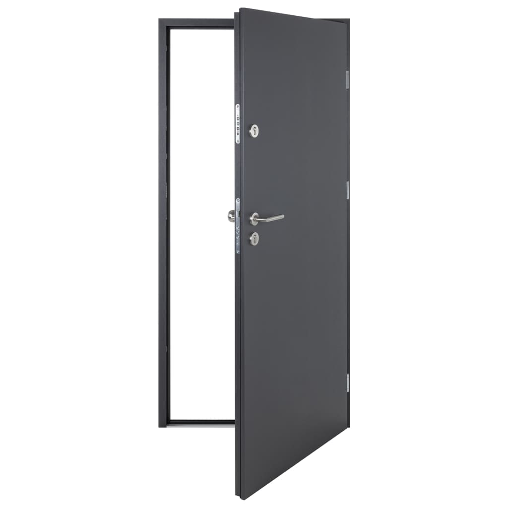 vidaXL Porta Ingresso Antracite 90x200 cm in Alluminio