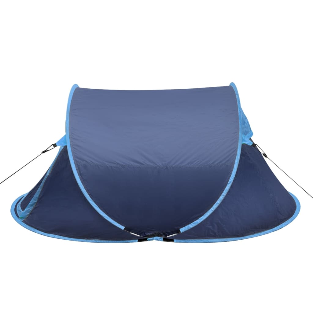 vidaXL Tenda da Campeggio Pop-up per 2 Persone Blu Marino/Azzurro