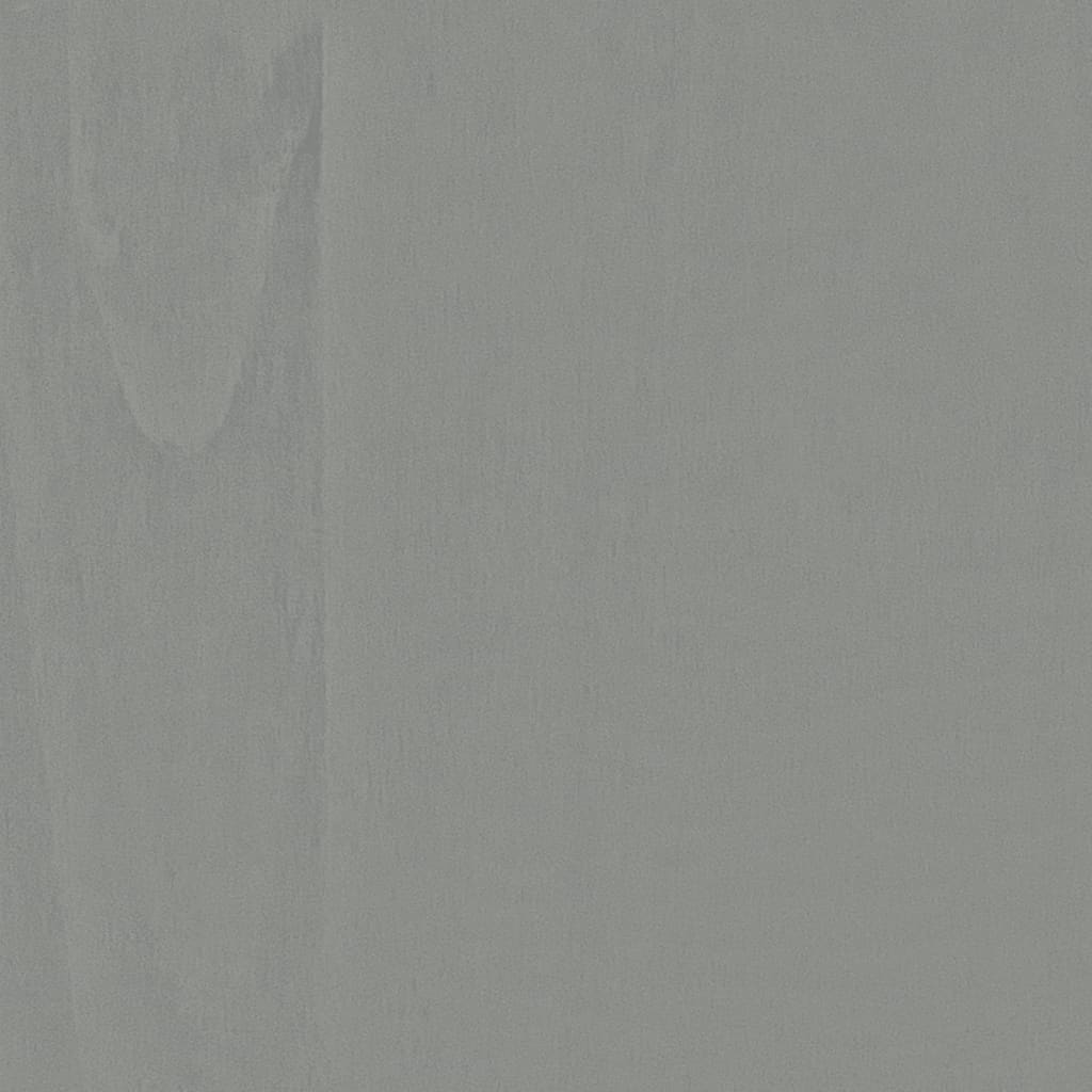 vidaXL Credenza Corona Grigia 112x43x78 cm in Legno di Pino Messicano
