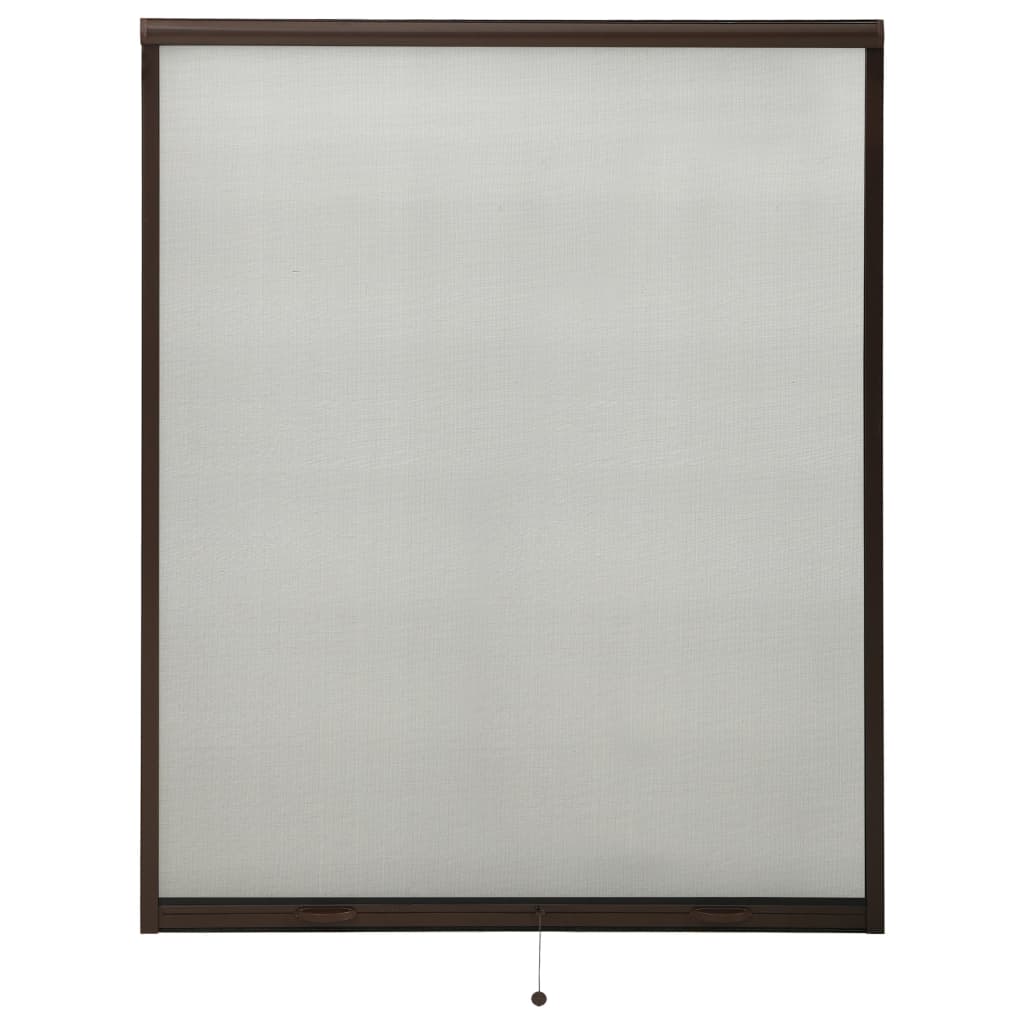 vidaXL Zanzariera Avvolgibile per Finestre Marrone 150x170 cm