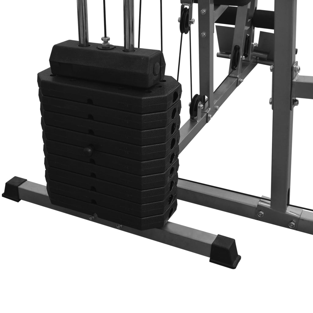 vidaXL Panca Fitness Multifunzione per la Casa 65 kg