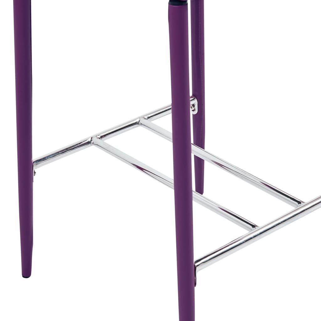 vidaXL Set da Bar 5 pz in Similpelle Viola