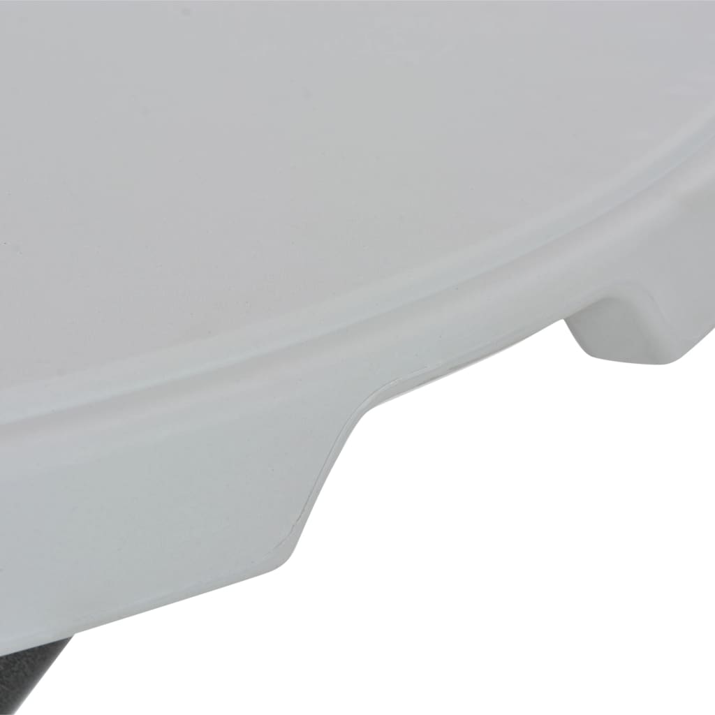 vidaXL Tavolo da Bar Pieghevole Bianco 80x110 cm in HDPE