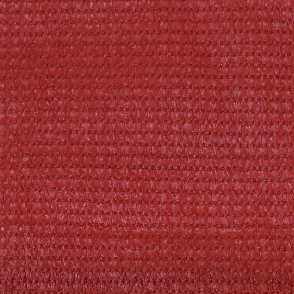 vidaXL Paravento da Balcone Rosso 120x600 cm in HDPE