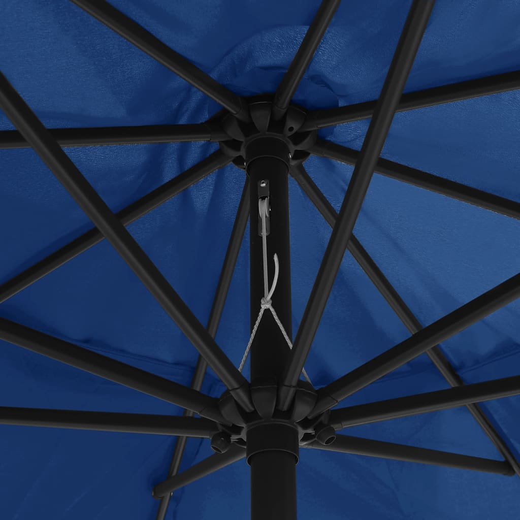 vidaXL Ombrellone da Esterni con Palo in Metallo 400 cm Azzurro