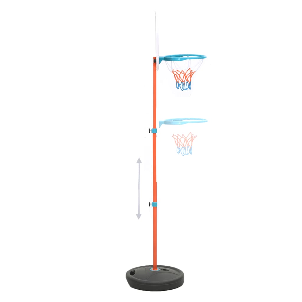 vidaXL Set da Basket Portatile Regolabile 133-160 cm