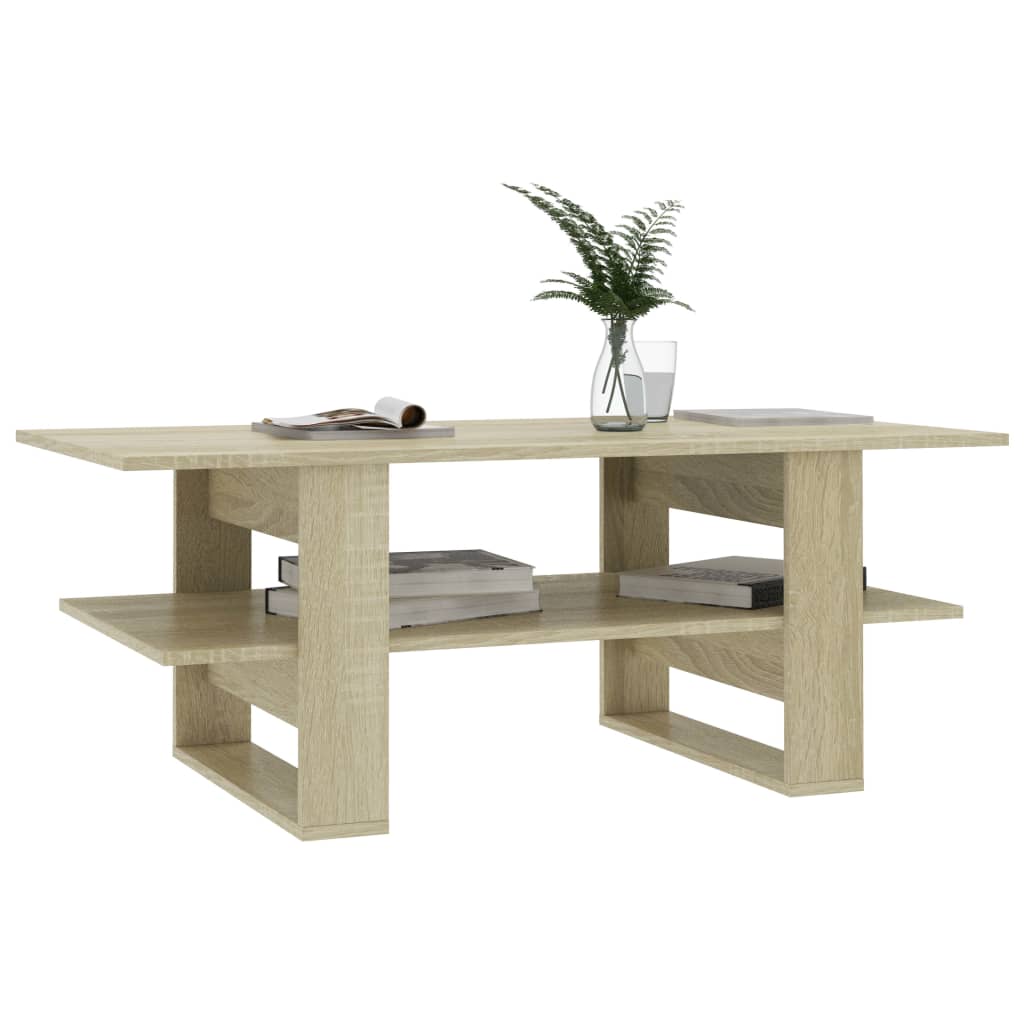 vidaXL Tavolino da Salotto Rovere Sonoma 110x55x42cm Legno Multistrato