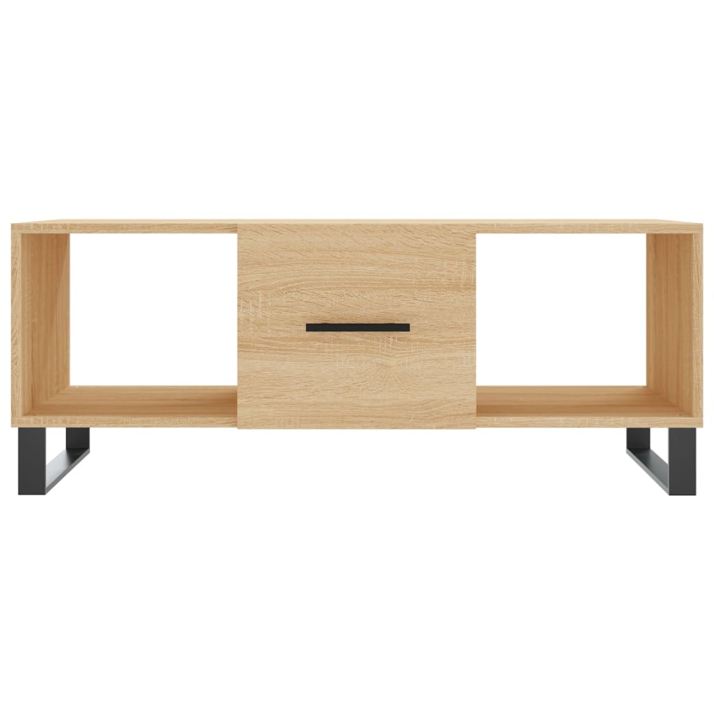 vidaXL Tavolino da Salotto Rovere Sonoma 102x50x40cm Legno Multistrato