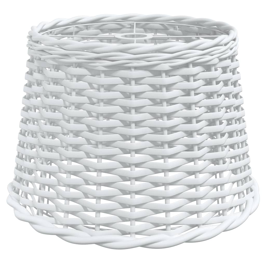 Paralume per lampada da soffitto in vimini bianco ?40x26 cm