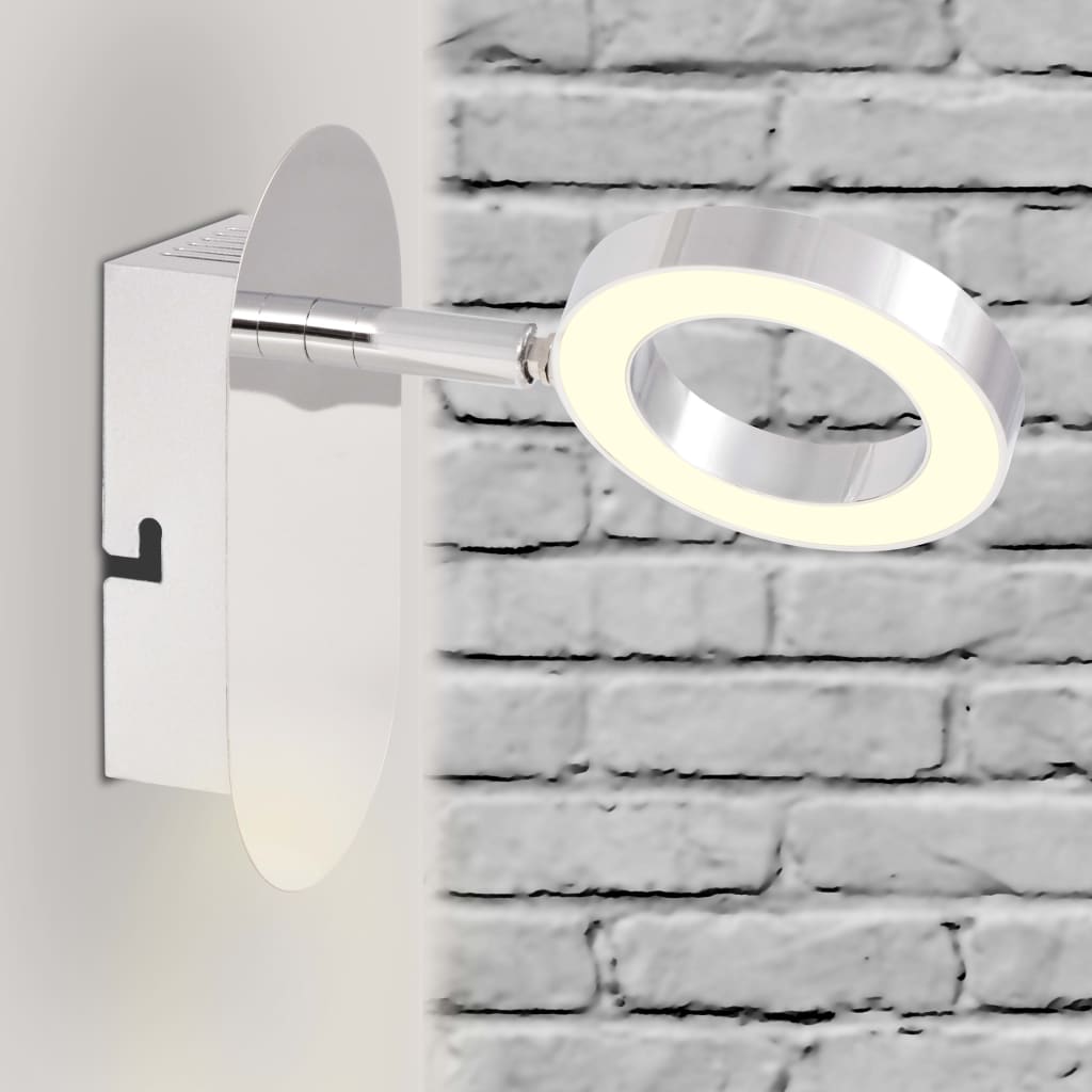 vidaXL Illuminazione LED a Parete con 1 Luce Bianco Caldo