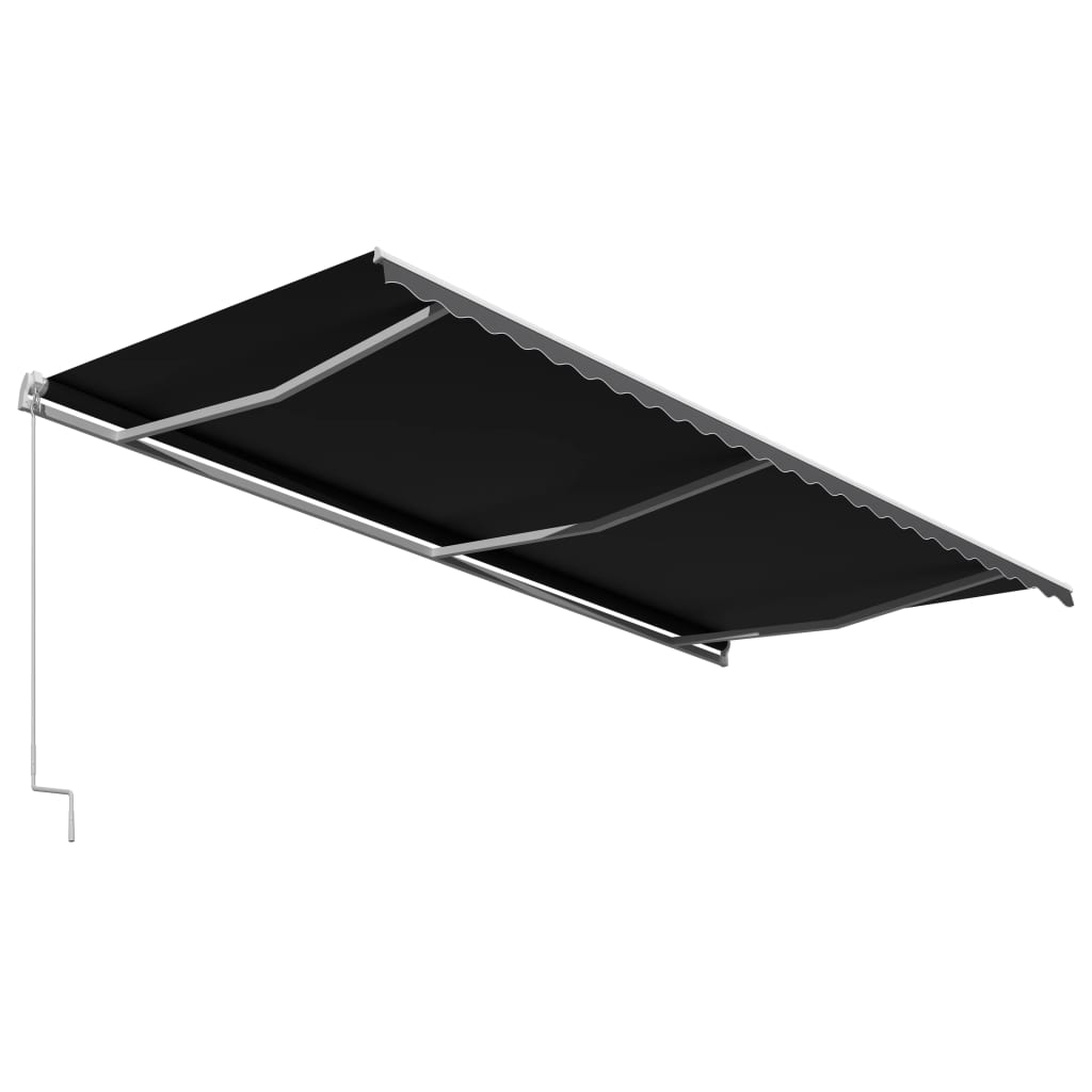 vidaXL Tenda da Sole Retrattile Manuale 600x300 cm Antracite