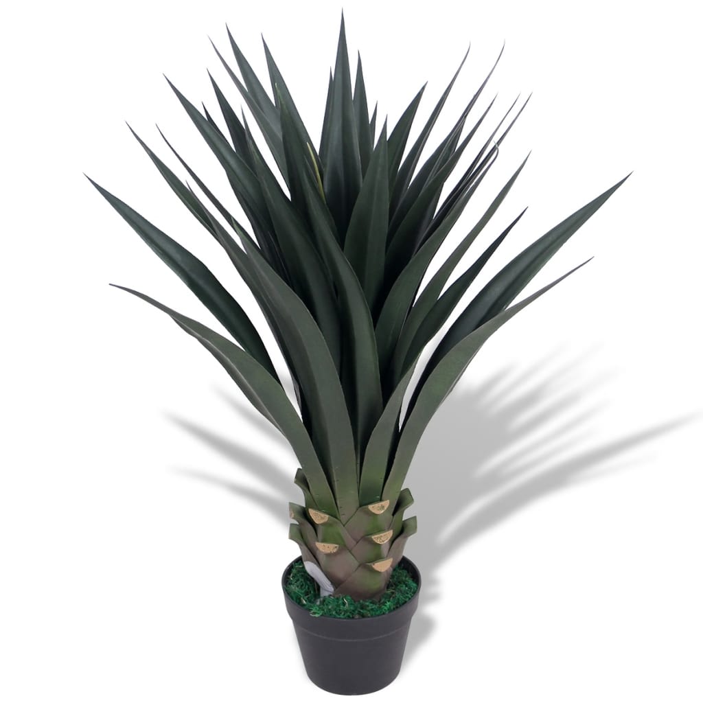 vidaXL Yucca Pianta Artificiale con Vaso 85 cm Verde