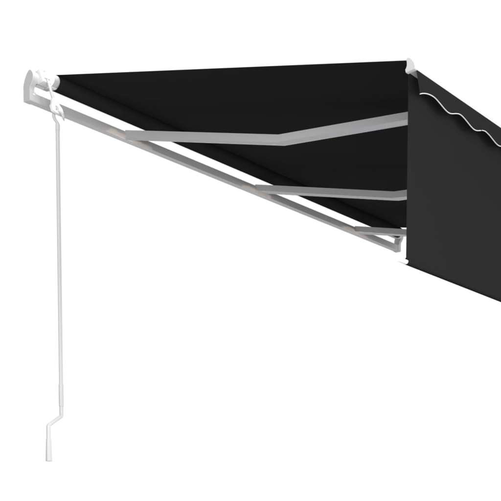 vidaXL Tenda da Sole Retrattile Automatica con Parasole 6x3m Antracite