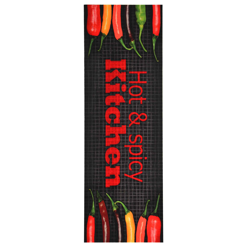 vidaXL Tappetino da Cucina Lavabile Hot & Spicy 60x300 cm
