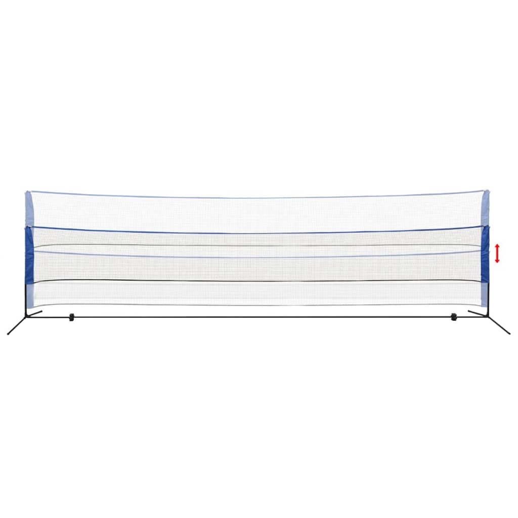 vidaXL Rete da Badminton con Volani 600x155 cm