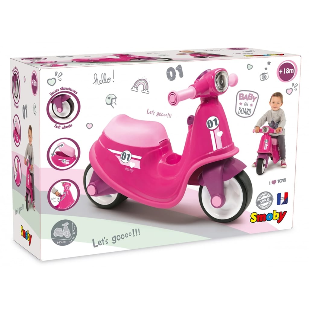 Smoby Scooter Cavalcabile Rosa
