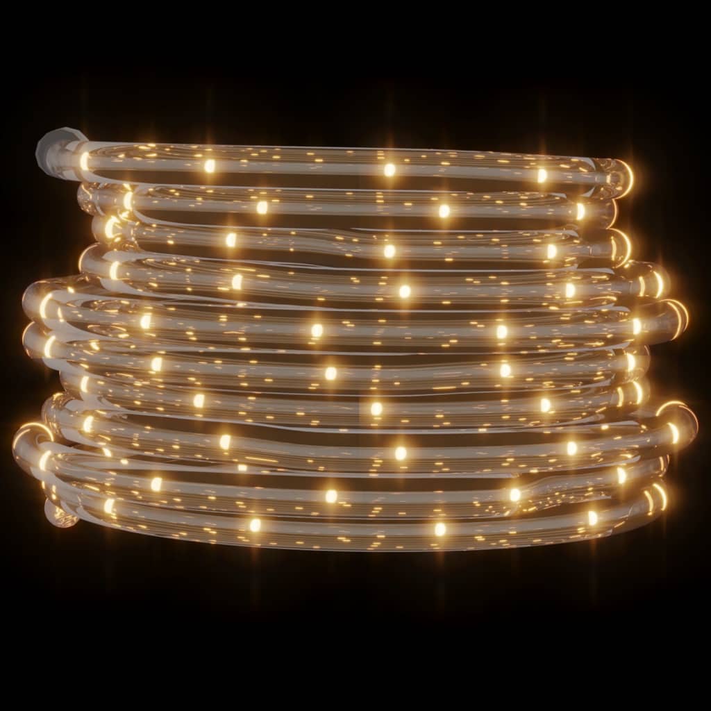 vidaXL Stringa di Luci con 120 LED Bianco Caldo 5 m in PVC