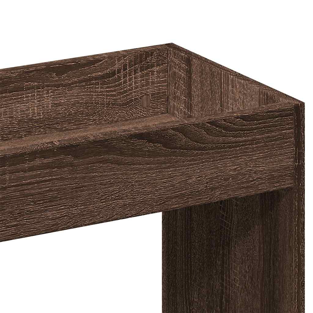 Credenza VidaXL In Legno Multistrato Rovere Marrone – 80x33x70 Cm – Mobile TV O Contenitore Per Soggiorno - 4