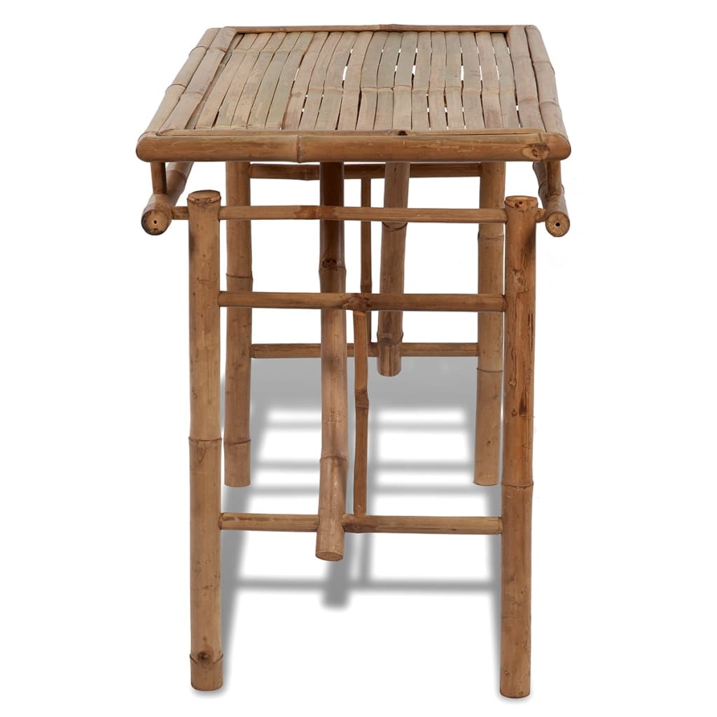 VidaXL Tavolo da Giardino Pieghevole 120x70x75 cm in Legno Eucalipto
