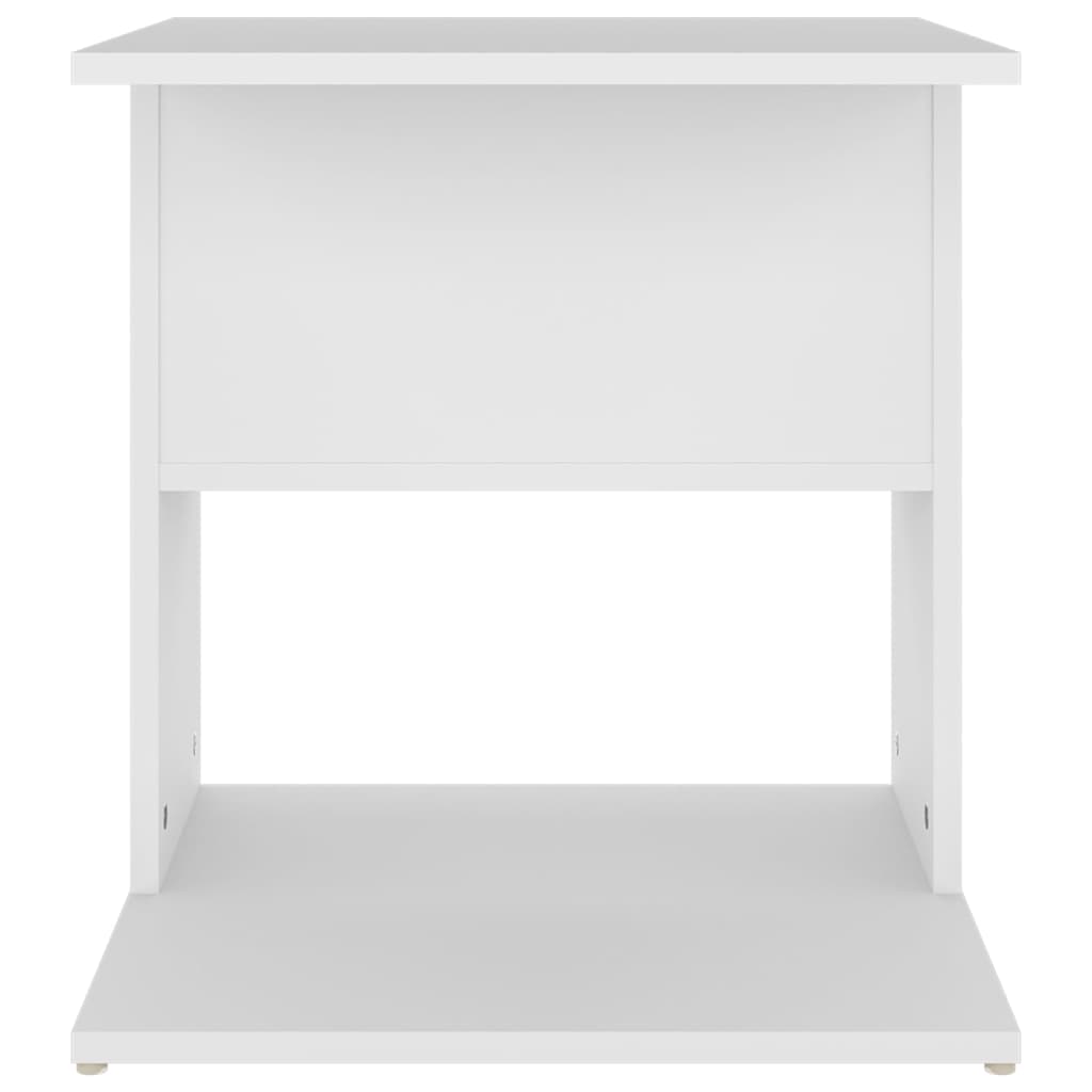 vidaXL Tavolino Bianco 45x45x48 cm in Legno Multistrato