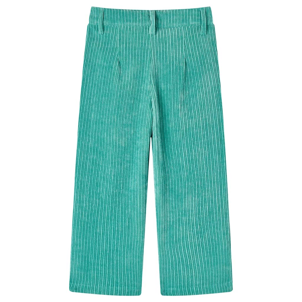Pantaloni per Bambini in Velluto a Coste Verde Menta 92